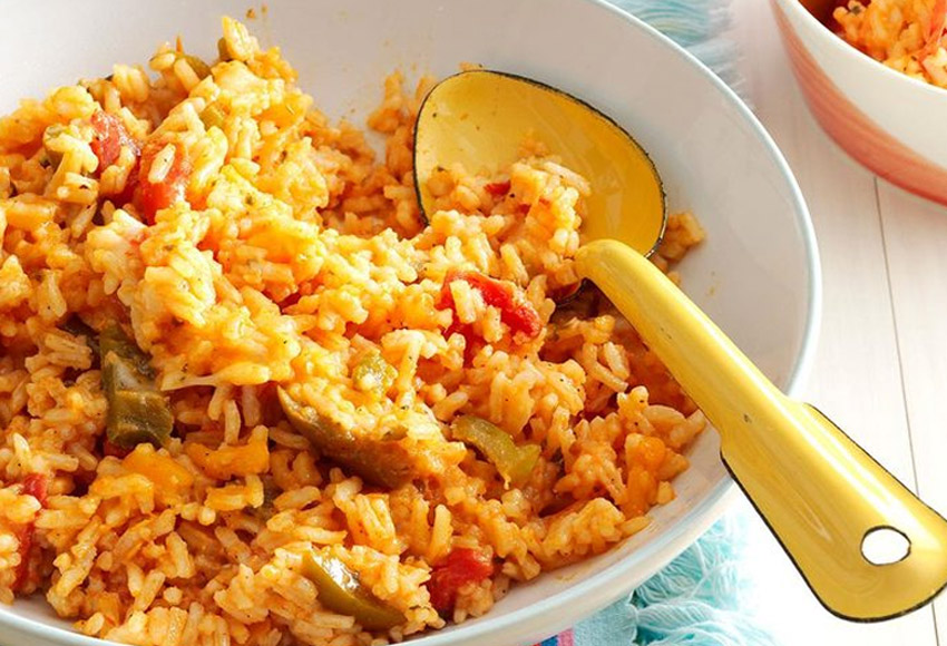 Salsa Rice recipe Mohajer trading